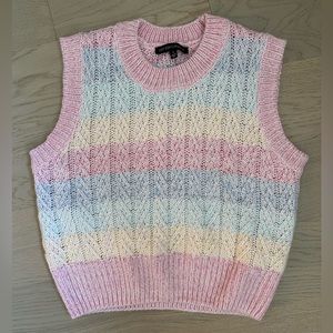 Cotton Candy LA pastel sweater vest